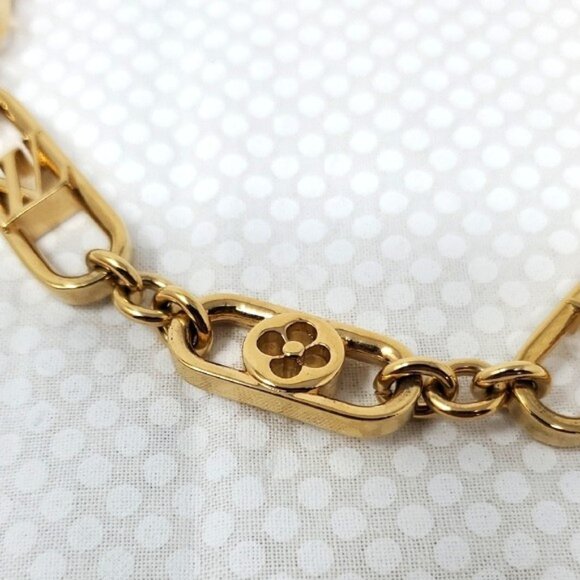 LOUIS VUITTON Necklace My LV Chain GM M01123 Necklace w/ Box & Dustbag - Picture 3 of 12